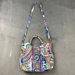 Vera Bradley Quilted Paisley Satchel Crossbody Bag‎ Tote Purse